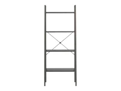 Estante com 4 prateleiras 56x35x140 cm preto PT785891