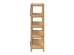 Estante com 5 prateleiras 100x40x150 cm bambu PT450664
