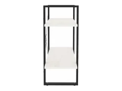 Estante com 2 prateleiras 80x30x70 cm pinho maciço branco