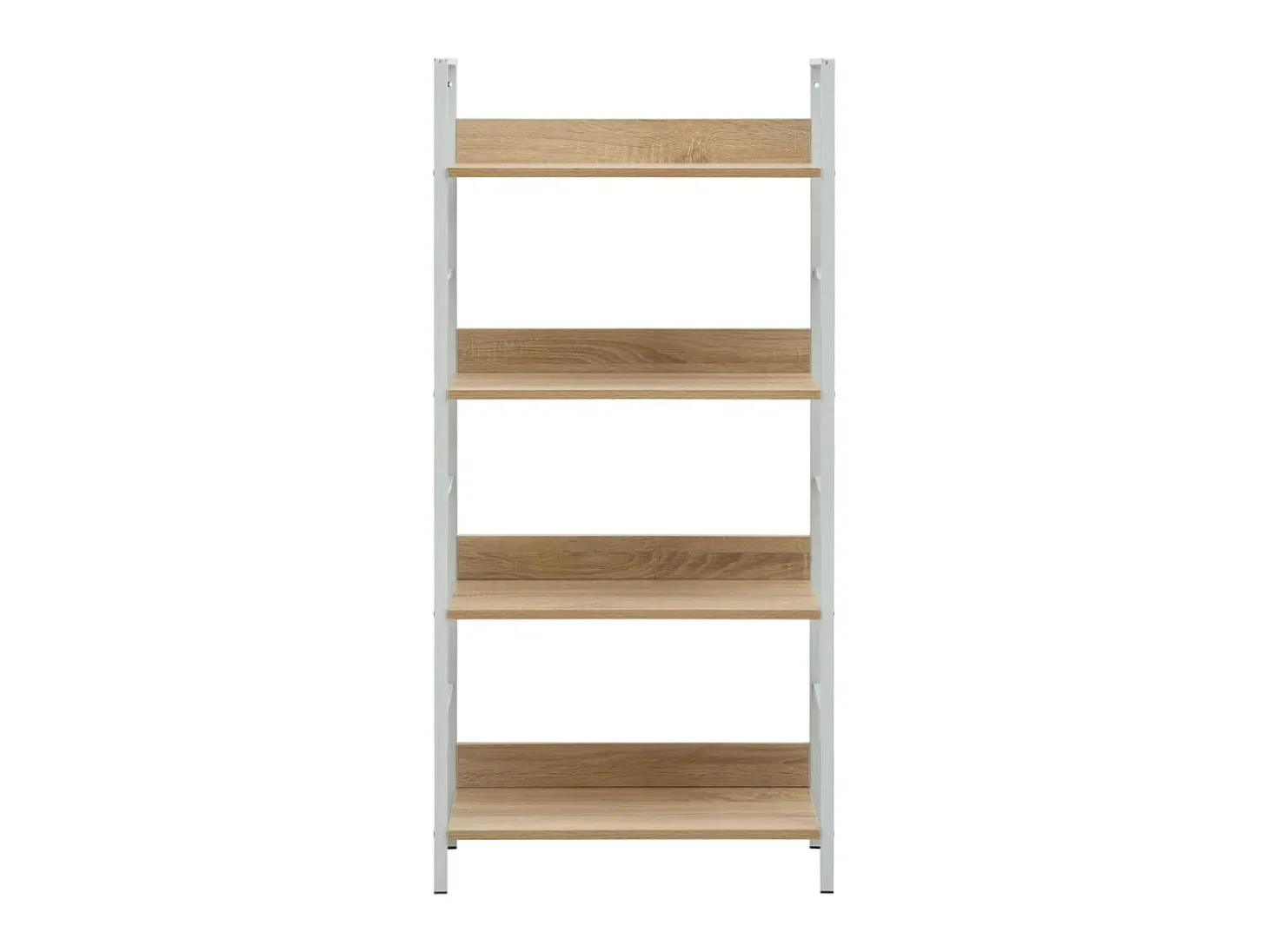 Estante com 4 prateleiras derivados de madeira cor carvalho PT140686