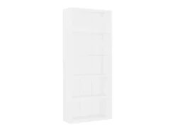 Estante com 5 prateleiras derivados de madeira branco