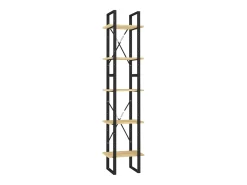 Estante com 5 prateleiras 40x30x175 cm madeira de pinho
