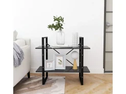 Estante com 2 prateleiras 80x30x70 cm derivados madeira cinza