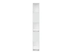 Estante com 5 prateleiras derivados de madeira branco PT237655