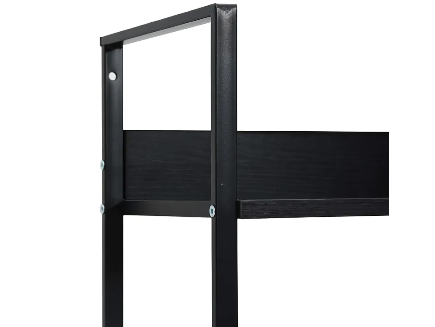Estante com 5 prateleiras derivados de madeira preto PT687668
