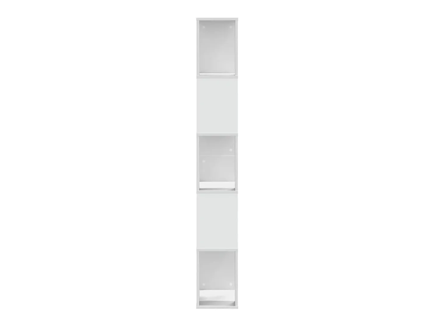 Estante com 5 prateleiras derivados de madeira branco PT629232
