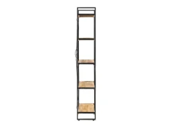 Estante com 5 prateleiras 90x30x180cm madeira mangueira maciça PT852820