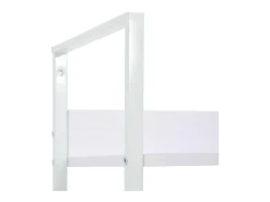 Estante com 4 prateleiras derivados de madeira branco PT600516
