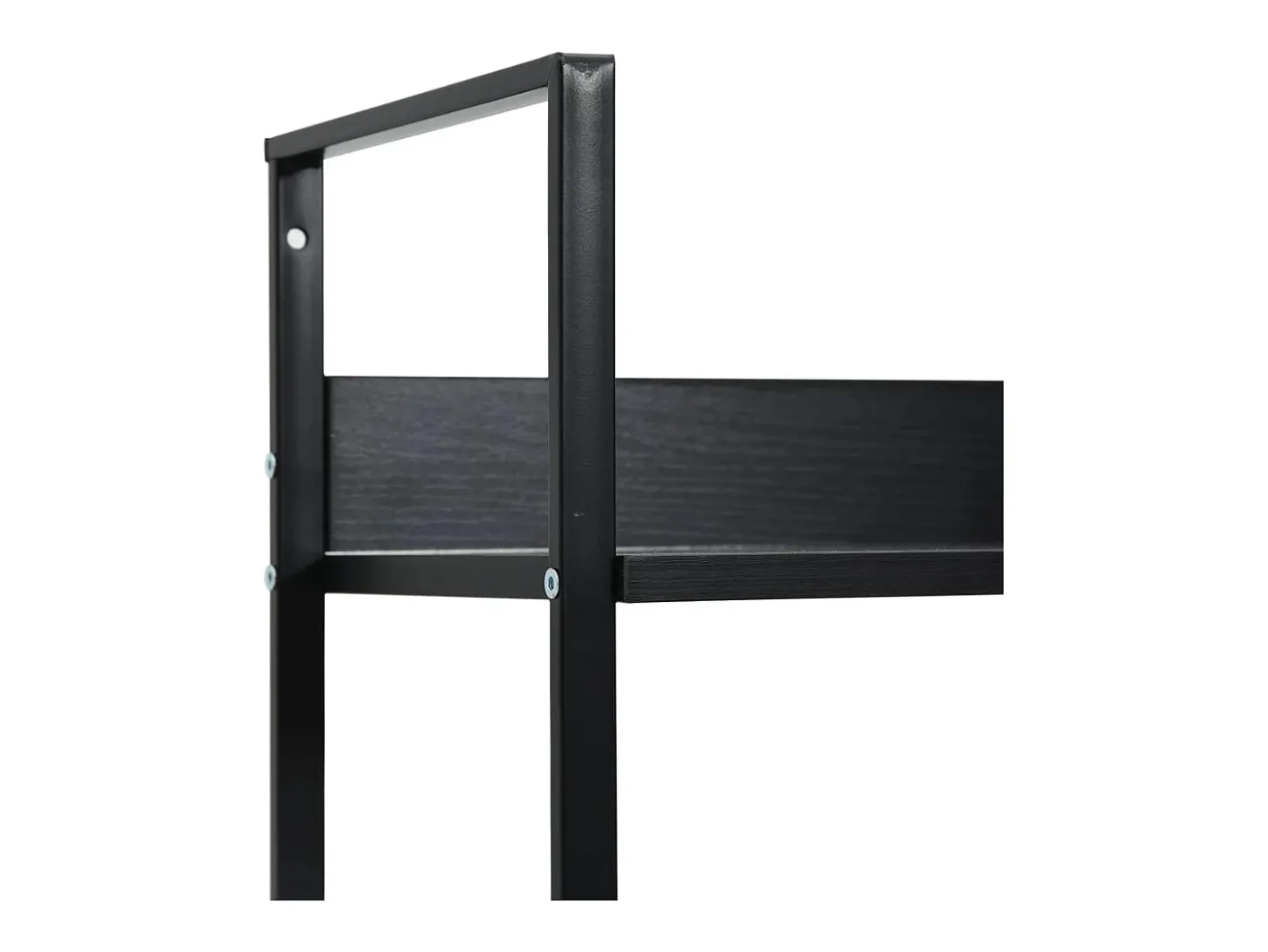 Estante com 3 prateleiras derivados de madeira preto