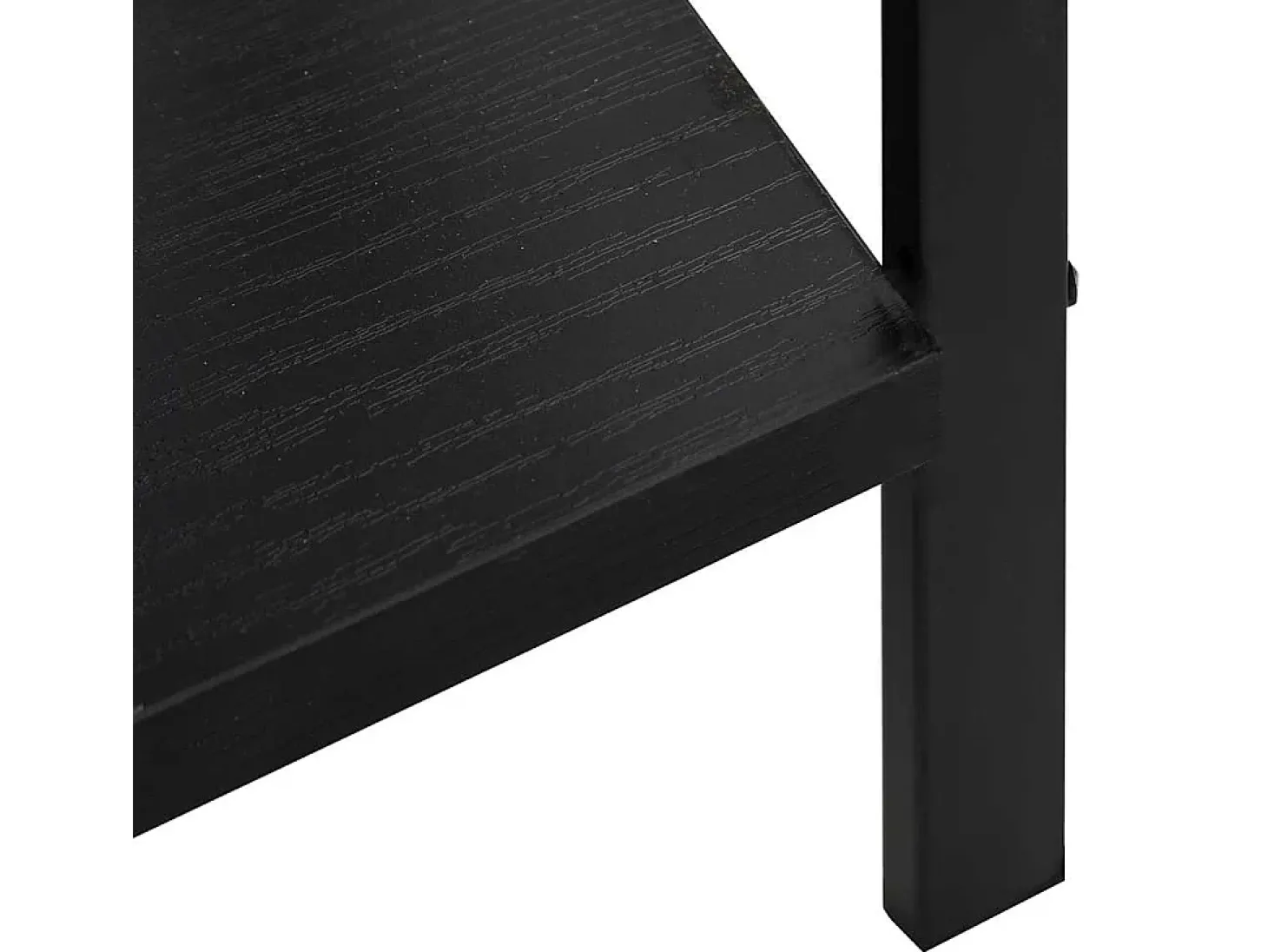 Estante com 3 prateleiras derivados de madeira preto