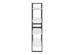 Estante com 4 prateleiras 80x30x140 cm derivados madeira branco
