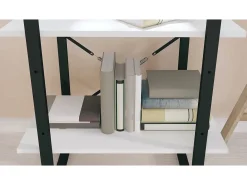 Estante com 2 prateleiras derivados de madeira branco