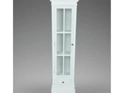Estante com 3 prateleiras elegante madeira branco PT304287
