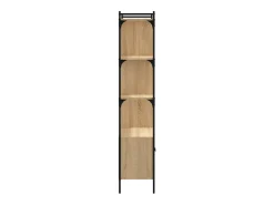 Estante com portas em carvalho Sonoma 76,5x30x154,5 cm, madeira engenheirada