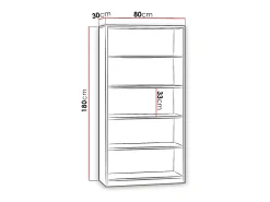 Estante Comfivo 165, Aberto, Placa de aglomerado laminado, 18x8x3cm