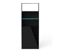Estante Dbenite, Estante para jogos, Estante, Biblioteca, 72x34 h185 cm, Preto