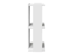 Estante de 3 camadas 60x30x80 cm madeira trabalhada branco