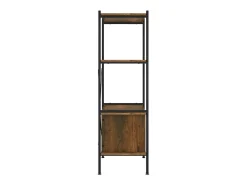 Estante de 4 prat. c/ armário 80x40x130cm aço/derivados madeira PT841261