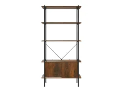 Estante de 5 prat. c/ armário 80x40x163cm aço/derivados madeira PT995450