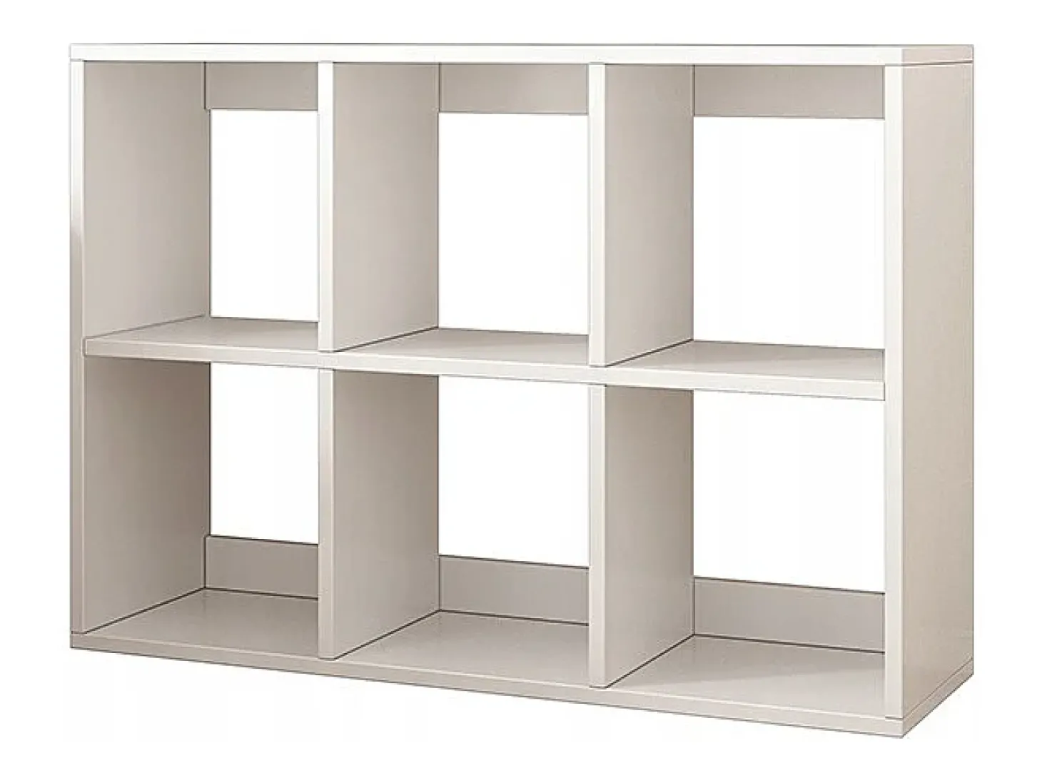 ESTANTE DE 6 PRATELEIRAS PARA LIVROS BRANCA ARMÁRIO ABERTO MODERNO LOFT 100x67x30 cm