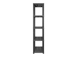 Estante de armazenamento de 5 níveis 170 cm plástico preto 02_0000649