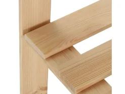 Estante de canto com 5 níveis organizador de armazenamento estante para cozinha sala de estar porão uso interno 170 cm pinho 02_0000624