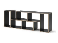 Estante de livros antracite 112.8x30x56.4 tetrix