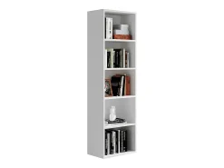 Estante de livros branco 40x24x132 bob