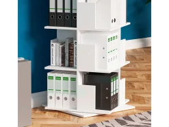 Estante de livros branco 59.7x59.7x111.4 alfa