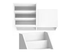 Estante de livros branco 72x30.9x79 luigi