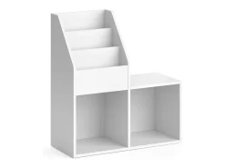 Estante de livros branco 72x30.9x79 luigi
