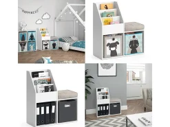 Estante de livros branco 72x30.9x79 luigi