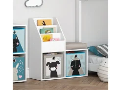 Estante de livros branco 72x30.9x79 luigi