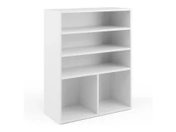 Estante de livros branco 72x30.6x90.2