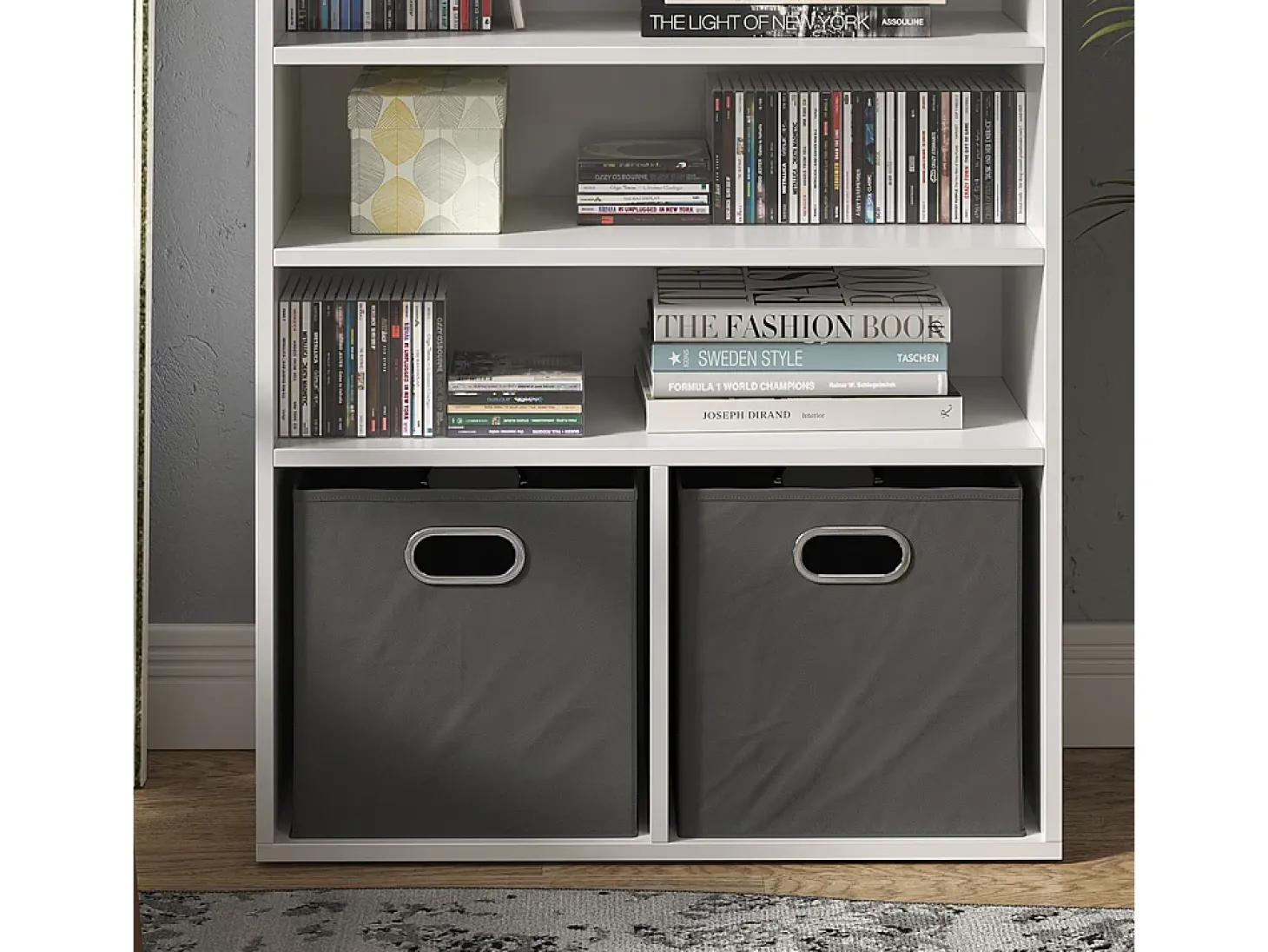 Estante de livros branco 72x30.6x90.2