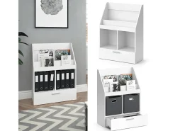 Estante de livros branco 72x31.2x96.2 luigi