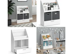 Estante de livros branco 72x31.2x96.2 luigi