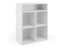 Estante de livros branco 72x30.6x90.2