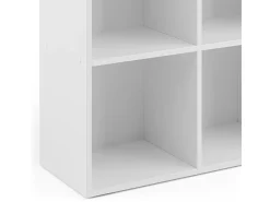 Estante de livros branco 72x30.6x90.2