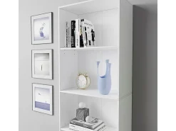 Estante de livros branco 60x30.4x190 bob