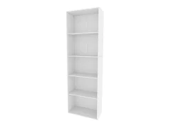 Estante de livros branco 60x30.4x190 bob