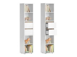 Estante de livros branco 36.2x29.9x171 robert
