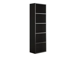 Estante de livros preto 40x24x132 bob