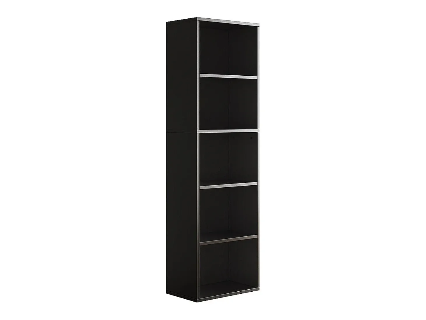 Estante de livros preto 40x24x132 bob