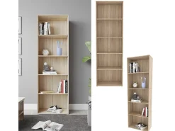 Estante de livros sonoma 60x30.4x190 bob