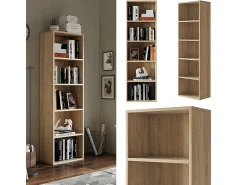 Estante de livros sonoma 40x24x132 bob
