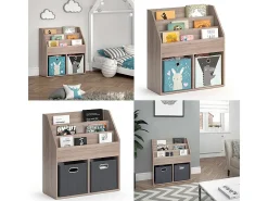 Estante de livros sonoma 72x30.7x79 luigi