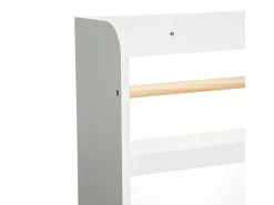 estante de MDF branco 118x55x15cm
