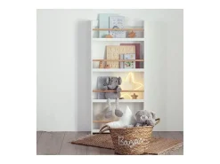 estante de MDF branco 118x55x15cm