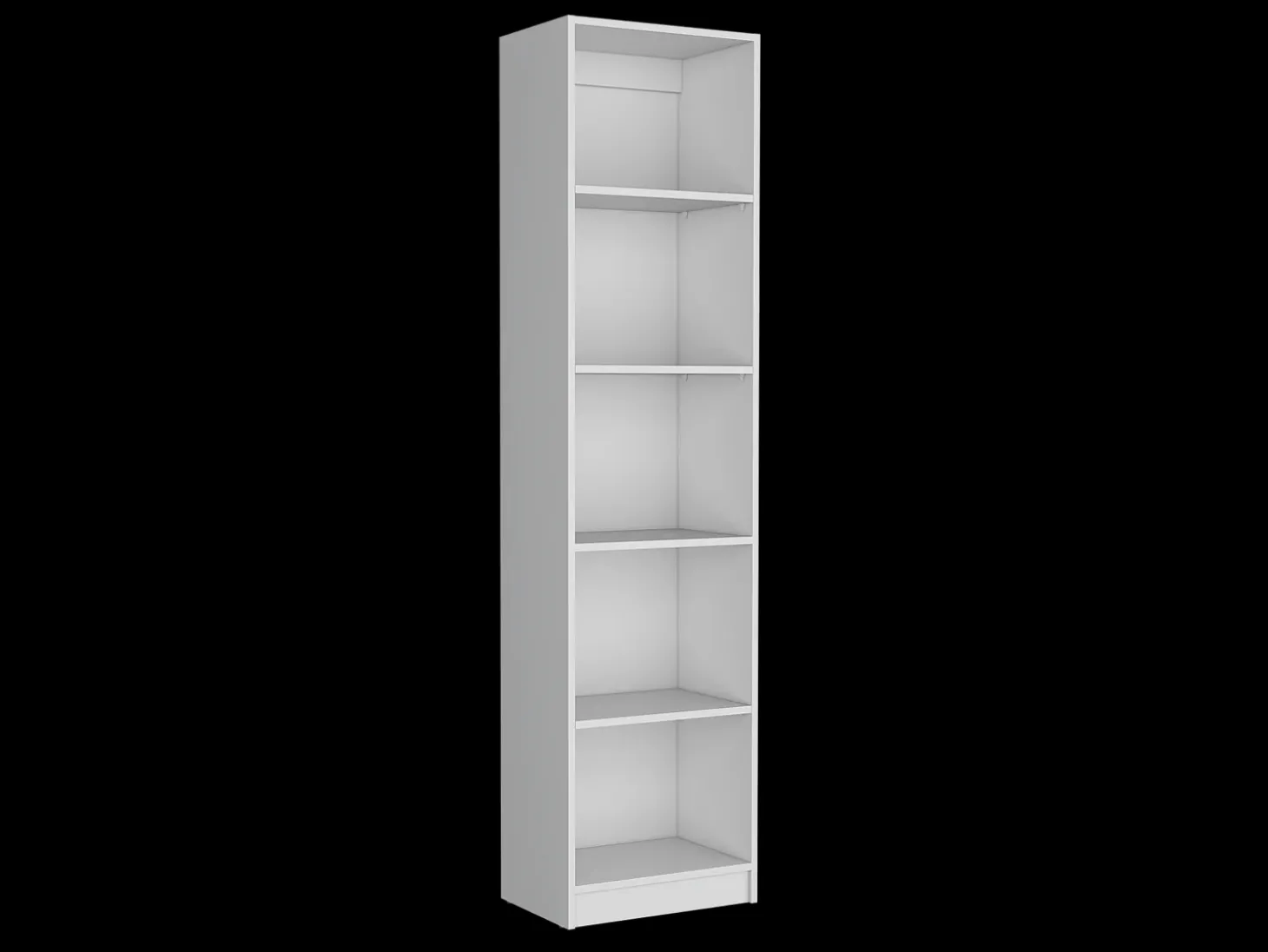 Estante de melamina Home Xs, com 5 prateleiras e design elegante , 180.59 cm X 45 cm X 29.89 cm , Branco